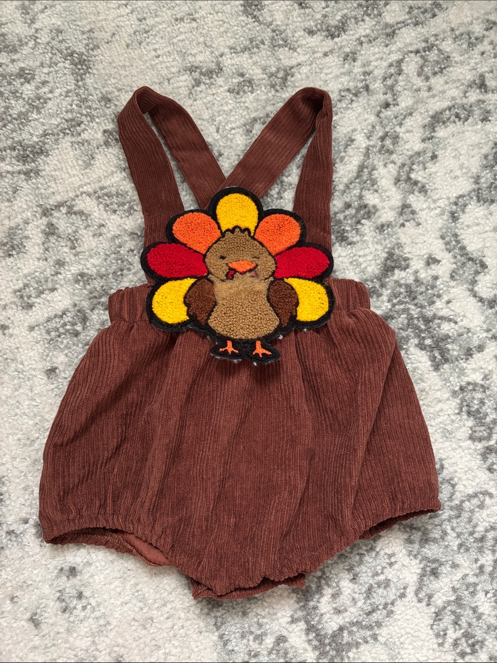 Thanksgiving Turkey Romper 12-18M